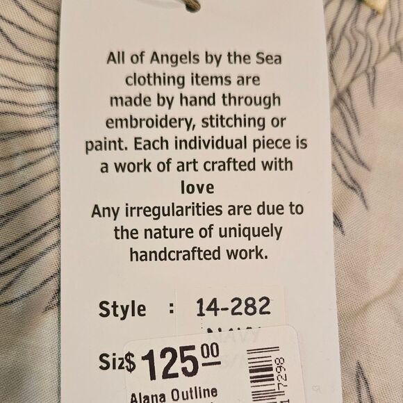 Angels by the Sea Palm Tree Leaves Olive Rayon Short Dress Size S/M - Picture 10 of 13